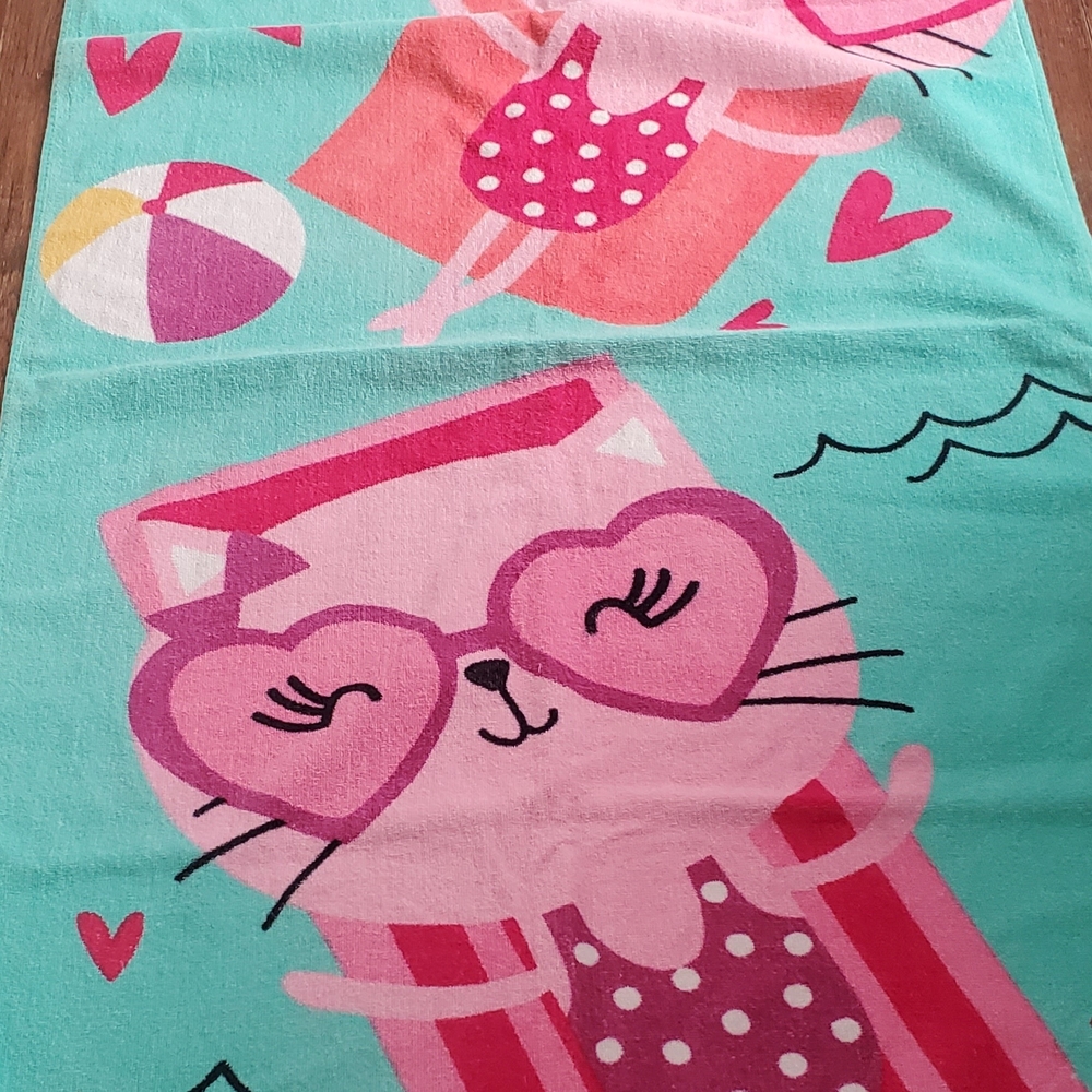 Source Unknown Kids Swim Towel - Pink and Aqua